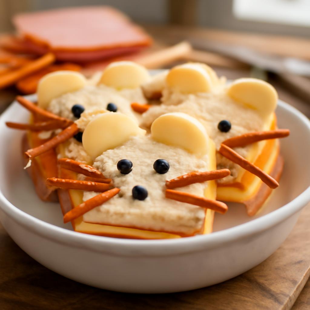 Quick & Fun: Ham & Cheese Mouse Sandwiches
