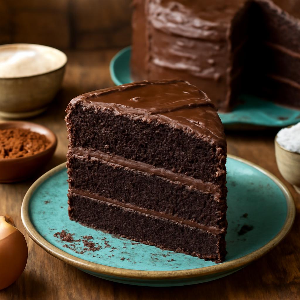 Decadent Chocolate Fudge Layer Cake Recipe