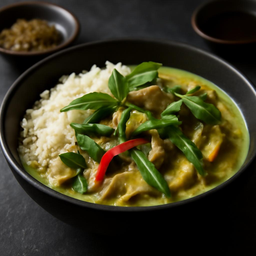 Green Curry with Vegetables and Coconut Milk Recipe