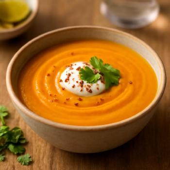 10-Minute Spicy Carrot Ginger Soup
