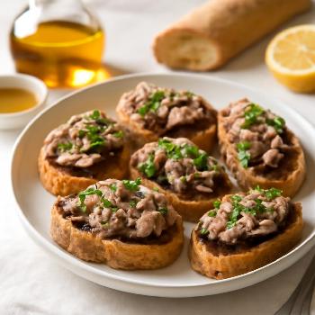 10-Minute Tuna Tapenade Tartines