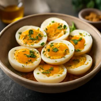 Boiled Egg with Tangy Vinaigrette