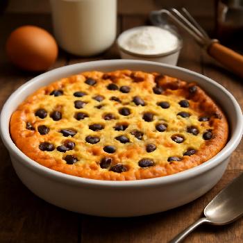 Easy Microwave Chocolate Chip Clafoutis