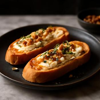 Goat Cheese and Honey Tartine: A Sweet & Savory Delight