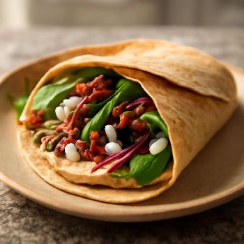 Mediterranean Hummus & Feta Wrap