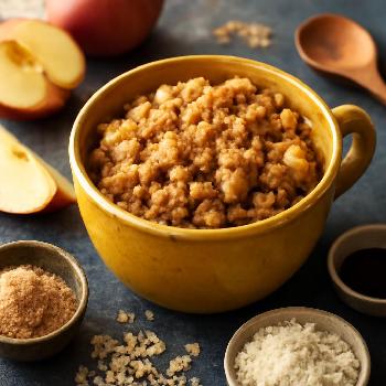 Microwave Mug Apple Cinnamon Crumble