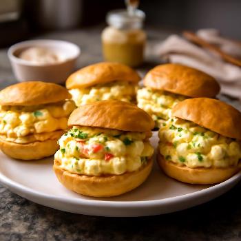 Speedy Boiled Egg Mini Sandwiches