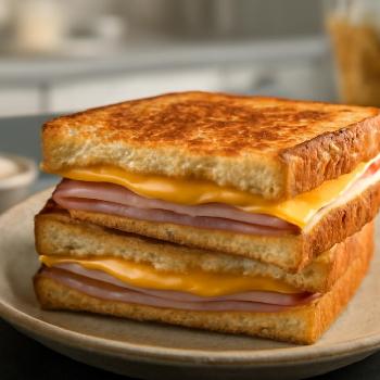 Speedy Ham & Cheese Grilled Toast