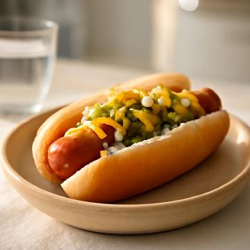 Speedy Microwave Hot Dog