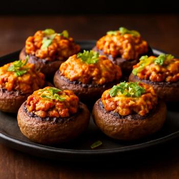 Cream Cheese and Chorizo Stuffed Mushrooms