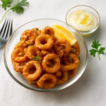 Crispy Calamari with Lemon-Garlic Aioli