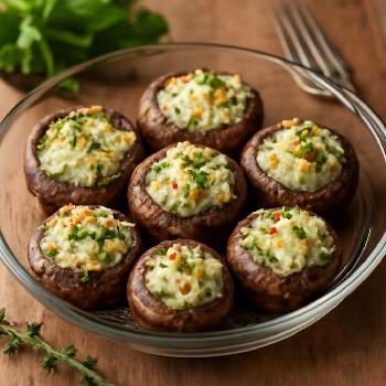 Garlic Herb Cheese Stuffed Mushrooms