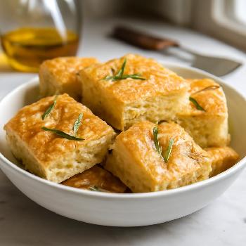 Rosemary and Sea Salt Focaccia Squares