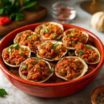 Spicy Chorizo Baked Clams