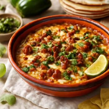 Spicy Chorizo Queso Fundido