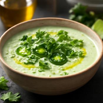 Spicy Cucumber & Yogurt Soup with Jalapeño and Cilantro