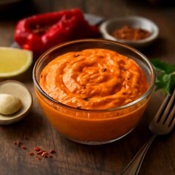 Spicy Goat Cheese and Roasted Red Pepper Dip
