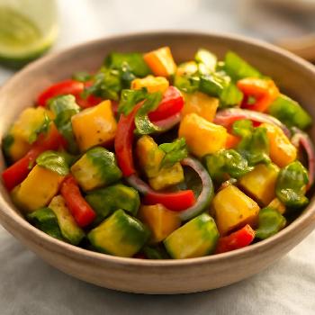Spicy Mango and Avocado Salad with Chili-Lime Vinaigrette