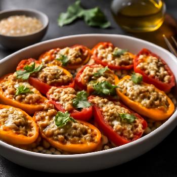 Spicy Sausage and Ricotta Stuffed Mini Peppers