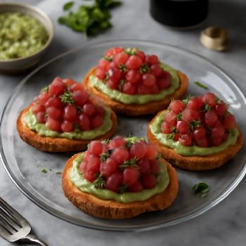 Tuna Tartare Crostini with Avocado Cream