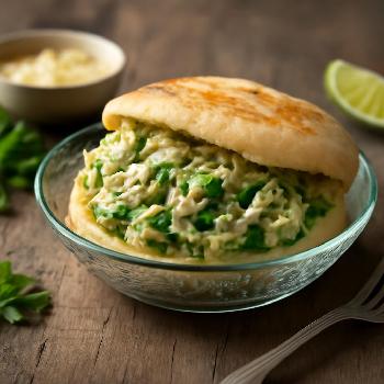 Venezuelan Arepas with Reina Pepiada Filling
