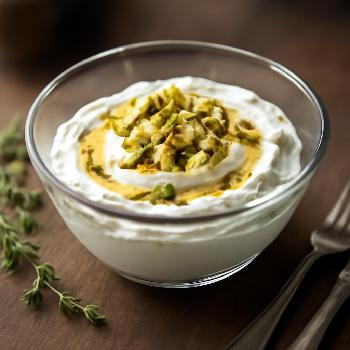 Whipped Goat Cheese with Honey and Pistachios