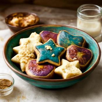Glittering Gold Leaf Cookies