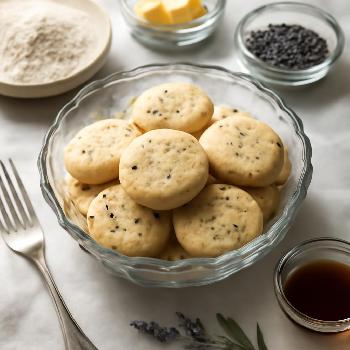 Lavender Shortbread Cookies