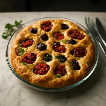 Sun-Dried Tomato & Olive Focaccia