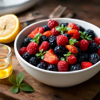 Berry Bliss Fruit Salad with Lemon Zest