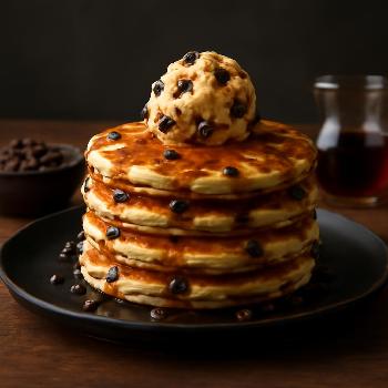 Chocolate Chip Cookie Dough Pancakes
