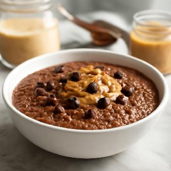Chocolate Peanut Butter Vegan Chia Seed Pudding