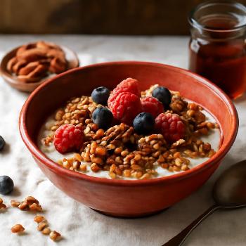 Maple-Glazed Granola Breakfast Bowl