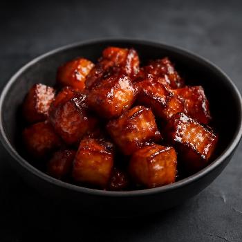 Maple Glazed Pork Belly Bites