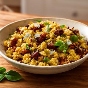 Mediterranean Tofu Scramble