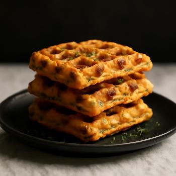 Savory Gluten-Free Cheddar & Chive Waffles