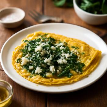 Spinach and Feta Omelette