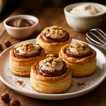 Chocolate Hazelnut Vol-au-vents