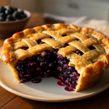 Classic Homemade Blueberry Pie