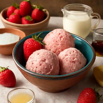 Classic Strawberry Ice Cream