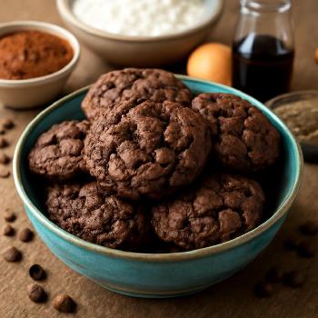 Decadent Double Chocolate Drop Cookies