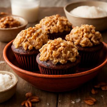 Easy German Chocolate Cupcakes