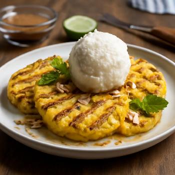Grilled Pineapple with Coconut Sorbet