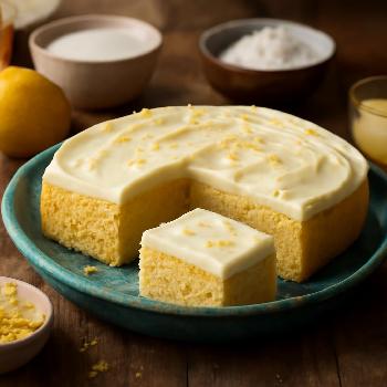 Lemon Sheet Cake with Cream Cheese Frosting