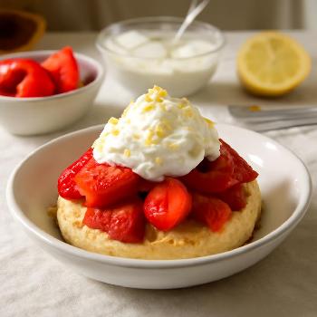 Lemon Strawberry Shortcake