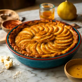 Medieval Pear Tart (Tarte aux Poires)