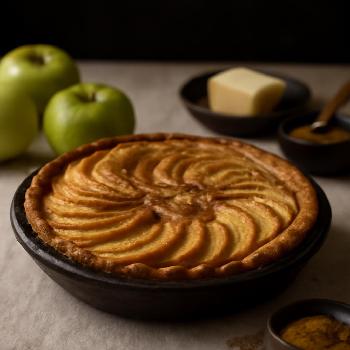 Medieval Spiced Apple Tart
