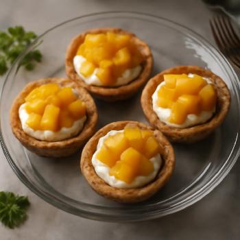 Mini Mango Tartlets with Coconut Cream
