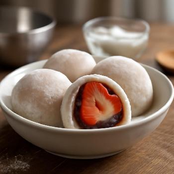 Strawberry Daifuku Mochi (Ichigo Daifuku)
