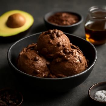 Vegan Chocolate Avocado Ice Cream